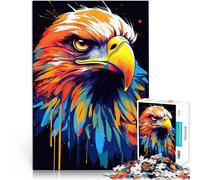 Jigsaws 1000 Pieces for teenagers Eagle American Spirit Bird Analysis and logic Fun at Home Activities, Birthday Present,Travel Gifts, 26x38cm