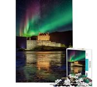 Jigsaws 1000 Pieces for Teenagers Eilean Donan Castle Challenging To Complete Stress Reliever Toy Wall Decor for Age 14+ Game (50x75cm)