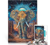 Jigsaws 1000 Pieces for teenagers Elephant Totem Anspruchsvolles Spiel und Familienspaß Ein Kunstwerk52x38cm