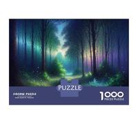 Jigsaws 1000 Pieces for Teenagers Enchanted Forest Pathway-2 Teenager Puzzles Toy Wall Decor Presents for Women Birthday Present, Gifts, 38x26cm/1000pcs