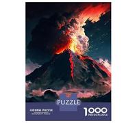 Jigsaws 1000 Pieces for Teenagers Eruption Volcano Jigsaws for Adults Brain Teaser Game A Work of Art Great Gift for Gaming 38x26cm/1000pcs