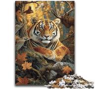 Jigsaws 1000 Pieces for Teenagers Fallen Tiger for And 14 Years And over Educational Challenge Fun Activities at Home, Birthday Gifts, Travel Gifts 50x75cm
