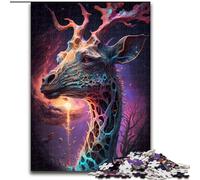 Jigsaws 1000 Pieces for Teenagers Fantastical Giraffe, for 14+ For Family Fun & Game Night Artists' Collection, Fine Arts (Size 26x38cm)