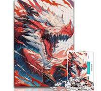 Jigsaws 1000 Pieces for Teenagers Fantasy Chinese Dragon,Brain Intelligence Challenge Addictive Toys Birthday Present,Gifts,Wall Art 38x26cm