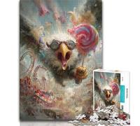Jigsaws 1000 Pieces for Teenagers Fantasy Eagle,Help The Brain Exercise Addictive Toys to Cultivate Patience Perfect Decoration (75x50cm)