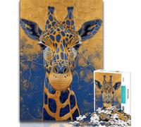 Jigsaws 1000 Pieces for Teenagers Fantasy Giraffe Adult Jigsaw,Fun Games Every Piece Is Unique - Challenging Family Fun Game (size 75x50cm)