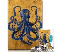 Jigsaws 1000 Pieces for Teenagers Fantasy Octopus,Help The Brain Exercise Addictive Toys to Cultivate Patience Perfect Decoration 75x50cm