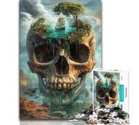 Jigsaws 1000 Pieces for Teenagers Fantasy Skeleton Landscape Teenager Puzzles,learning Educational for Is Ideal As A Gift for The Whole Family (size 38x26cm)