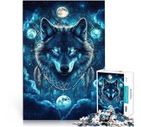 Jigsaws 1000 Pieces for teenagers Fantasy Star Wolf Herausforderndes Spielspielzeug Geeignet für die Schreibtischdekoration52x38cm