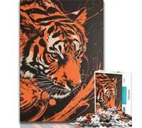 Jigsaws 1000 Pieces for Teenagers Fantasy Tiger 1000 Piece Jigsaw,Educational Stress Relief Toy Gifts for Friends And Family (size 38x26cm)