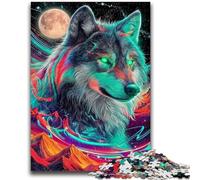 Jigsaws 1000 Pieces for Teenagers Fantasy Wolf 1000 Pieces for Teenagers,Relax Games Is Ideal As A Gift for The Whole Family (50x75cm)