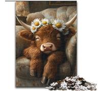 Jigsaws 1000 Pieces for Teenagers Farm Yak Help The Brain Exercise Addictive Toys to Cultivate Patience Artists Collection, Fine Art (size 50x75cm)