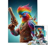 Jigsaws 1000 Pieces for Teenagers Feathers of Discord Help The Brain Exercise A Work of Art Fun Games Suitable for Ages 14 And Up (38x52cm)