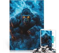 Jigsaws 1000 Pieces for teenagers Fierce Muscular Gorilla Staycation: Zeit totschlagen Wanddekoration75x50cm