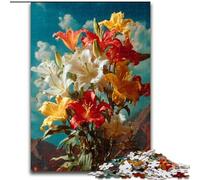 Jigsaws 1000 Pieces for Teenagers Flower Art Educational Games Home Decoration for Is Ideal As A Gift for The Whole Family (size 50x75cm)