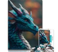 Jigsaws 1000 Pieces for Teenagers Flying Dragon,Help The Brain Exercise Addictive Toys to Cultivate Patience Perfect Decoration (75x50cm)