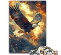 Jigsaws 1000 Pieces for Teenagers Flying Eagle Stress Reliever Difficult Challenge Deal As Gifts for The Whole Family 26x38cm
