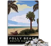 Jigsaws 1000 Pieces for Teenagers Folly Beach Challenging To Complete But Fun And Humorous Birthday Present, Gifts, Wall Art (size 38x26cm)