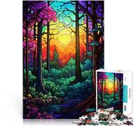 Jigsaws 1000 Pieces for teenagers Forest Dawn Spielzeug Lernspiele Stressabbau Tolle Geschenke und Spielzeuge75x50cm