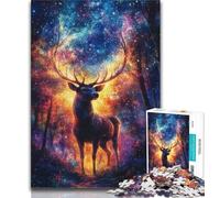 Jigsaws 1000 Pieces for Teenagers Forest Deer 1000 Piece Puzzle,Educational Stress Relief Toy Gifts for Friends And Family (size 38x26cm)