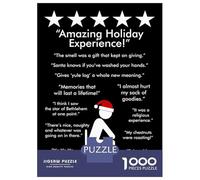 Jigsaws 1000 Pieces for Teenagers FUNNY HOLIDAYS BLACK Jigsaw Toy Wall Decor Staycation Kill Time Gifts for Friends And Family 70x50cm/1000pcs