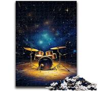 Jigsaws 1000 Pieces for Teenagers Galactic Drums 1000 Pieces for Teenagers,Interesting Stress Reduction Parent-child Interaction (26x38cm)