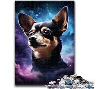Jigsaws 1000 Pieces for Teenagers Galaxy Chihuahua 1000 Pieces for Teenagers,Interesting Stress Reduction Parent-child Interaction (26x38cm)