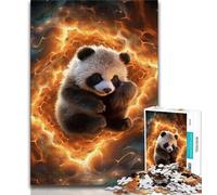 Jigsaws 1000 Pieces for Teenagers Galaxy Panda,Help The Brain Exercise Addictive Toys to Cultivate Patience Perfect Decoration (38x26cm)