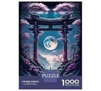 Jigsaws 1000 Pieces for Teenagers Geisha Moonlight Jigsaw Toy Wall Decor Staycation Kill Time Gifts for Friends And Family 38x26cm/1000pcs