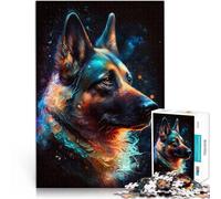 Jigsaws 1000 Pieces for teenagers German Shepherd Dog Fun Games 50x75cm for is ideal as a gift for the whole family for and Age 14 Years Up