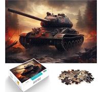 Jigsaws 1000 Pieces for teenagers German World War Tank Lernspiele DIY Spielzeug mit passendem Poster und Quizblatt75x50cm