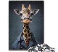 Jigsaws 1000 Pieces for Teenagers Giraffe Art for And 14 Years And over Educational Challenge Fun Activities at Home, Birthday Gifts, Travel Gifts 50x75cm