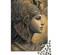 Jigsaws 1000 Pieces for Teenagers Golden Egyptian Queen Art Print Jigsaw Toy Wall Decor Staycation Kill Time Gifts for Friends And Family 52x38cm/1000pcs
