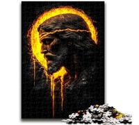 Jigsaws 1000 Pieces for Teenagers Golden Jesus 1000 Pieces for Adults,Learning Educational Toys Family Games Unique Birthday And Gifts (50x75cm)