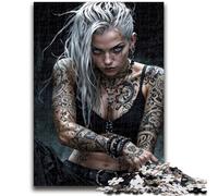 Jigsaws 1000 Pieces for Teenagers Gothic Punk Mistress Analysis And Logic Brain Teaser Game Birthday Gifts 38x26cm
