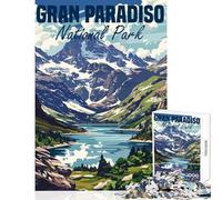 Jigsaws 1000 Pieces for Teenagers Gran Paradiso Italy Relax Games Difficult Hard Home Decoration Toys Gifts for Friends And Family (38X52CM)