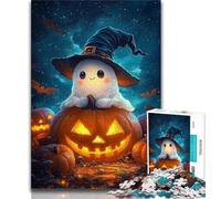Jigsaws 1000 Pieces for Teenagers Halloween Astronaut 1000 Piece Jigsaw,Challenging Difficult Deal As Gifts for The Whole Family (size 75x50cm)