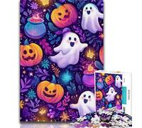 Jigsaws 1000 Pieces for Teenagers Halloween Theme, Stress Reliever Difficult Challenge,Secret Santa Gifts for And Age 14 38x26cm