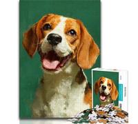 Jigsaws 1000 Pieces for Teenagers Happy Beagle 1000 Pieces for Adults,Learning Educational Toys Family Games Unique Birthday And Gifts 75x50cm