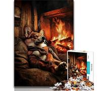Jigsaws 1000 Pieces for Teenagers Happy Corgi Teenager Puzzles,learning Educational for Is Ideal As A Gift for The Whole Family (size 38x26cm)