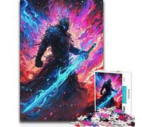 Jigsaws 1000 Pieces for Teenagers Hell Souls Unique Challenge Game Learning Educational Art Work Gift (size 38x26cm)