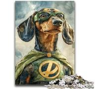 Jigsaws 1000 Pieces for Teenagers Hero Dachshund Educational Game Challenge Toy Wall Decoration Unique Birthday And Xmas Gifts 26x38cm