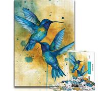 Jigsaws 1000 Pieces for Teenagers Hummingbird,Brain Intelligence Challenge Addictive Toys Birthday Present,Gifts,Wall Art 38x26cm