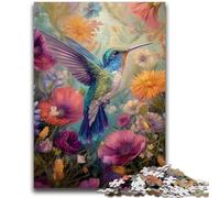 Jigsaws 1000 Pieces for Teenagers Hummingbird for And 14 Years And over Educational Challenge Fun Activities at Home, Birthday Gifts, Travel Gifts 38x26cm