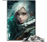Jigsaws 1000 Pieces for Teenagers Icy Anime Queen, for And 14 Years And over for Educational Game Challenge Toy Gift for Birthdays (Size 50x75cm)