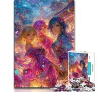 Jigsaws 1000 Pieces for Teenagers Japanese Anime Girl,Challenging Game And Family Play Educational Game for Birthday,Chrismas 38x26cm