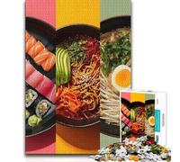 Jigsaws 1000 Pieces for Teenagers Japanese Food And Culinary Analysis And Logic Brain Teaser Game for And 14 Years And over 50x75cm
