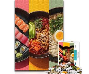 Jigsaws 1000 Pieces for Teenagers Japanese Food And Culinary Analysis And Logic Brain Teaser Game for And 14 Years And over 50x75cm