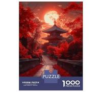 Jigsaws 1000 Pieces for Teenagers Japanese Pagoda Sunset Jigsaw Toy Wall Decor Staycation Kill Time Gifts for Friends And Family 38x26cm/1000pcs