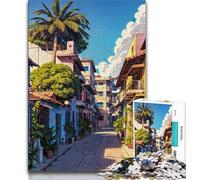 Jigsaws 1000 Pieces for Teenagers Japanese Style Adult Jigsaw,Fun Games Every Piece Is Unique - Challenging Family Fun Game (size 38x26cm)